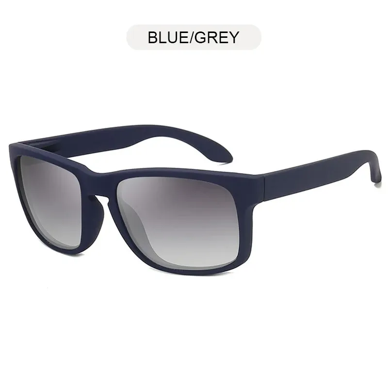 Lunettes de soleil carrées polarisées unisexes, style vintage, monture noire en plastique, protection UV400, idéales pour les sports de plein air 12
