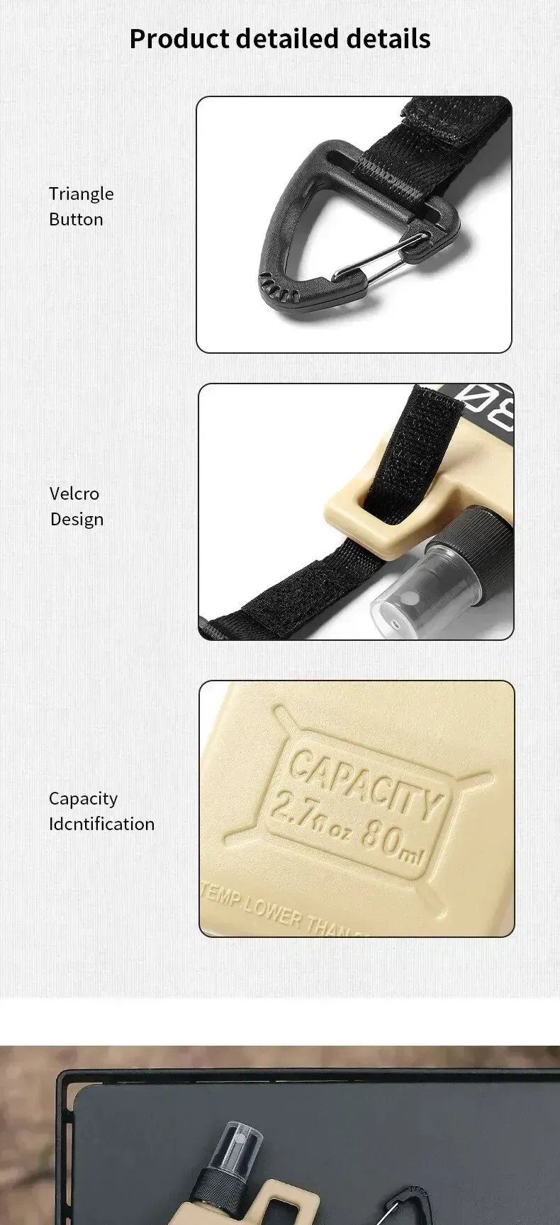 Flacon pulvérisateur compact pour voyage