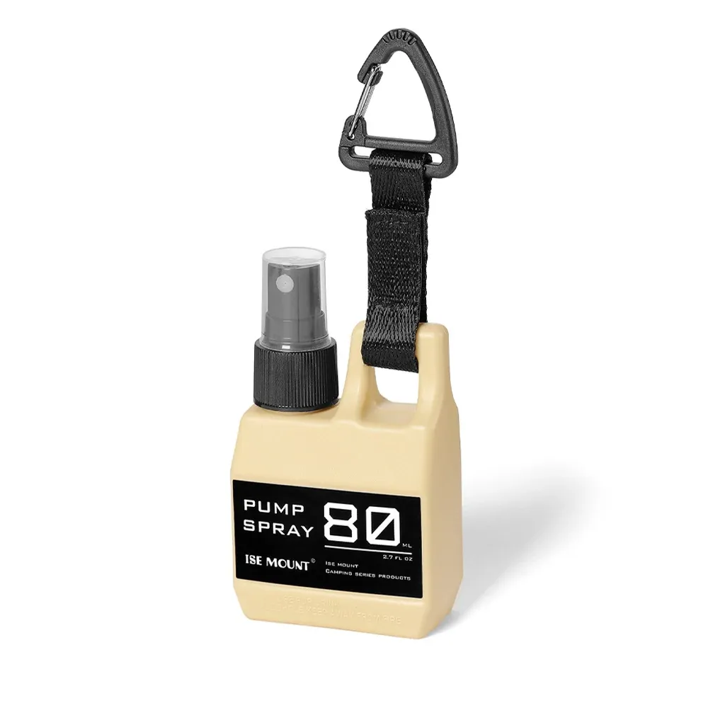 Flacon vaporisateur rechargeable avec mousqueton, pompe portable pour le camping et les voyages 8