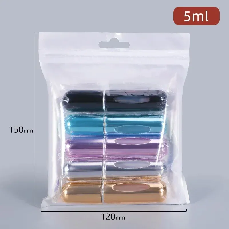 5 pièces Flacons vaporisateurs rechargeables 5 ml, mini flacons de voyage vides pour parfum 12