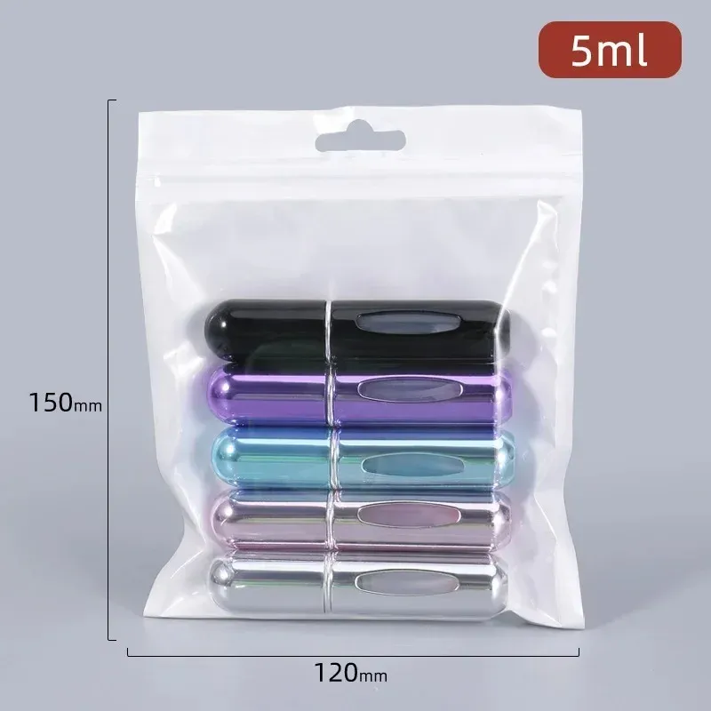 5 pièces Flacons vaporisateurs rechargeables 5 ml, mini flacons de voyage vides pour parfum 8