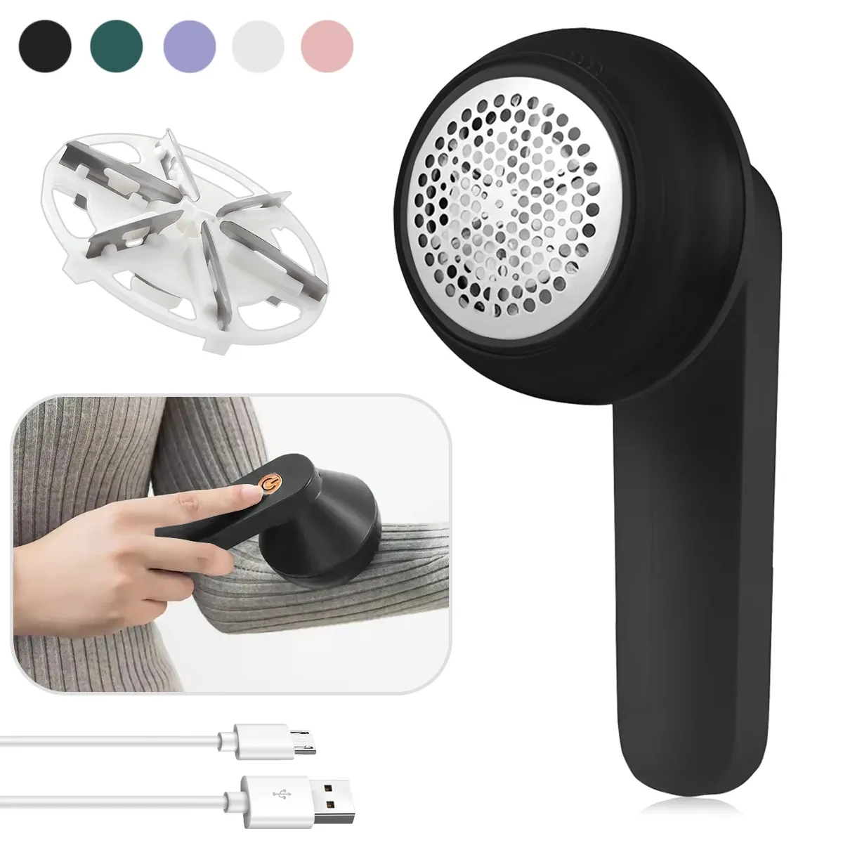 Rasoir anti-bouloches électrique rechargeable pour vêtements - Image 1