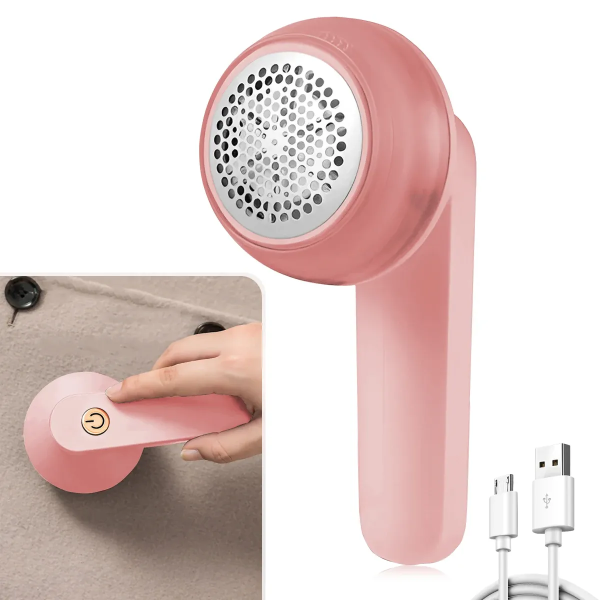 Rasoir anti-bouloches électrique rechargeable pour vêtements 7