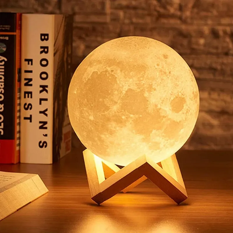 Lampe de livre LED Lune et Galaxie, veilleuse décorative pour enfants