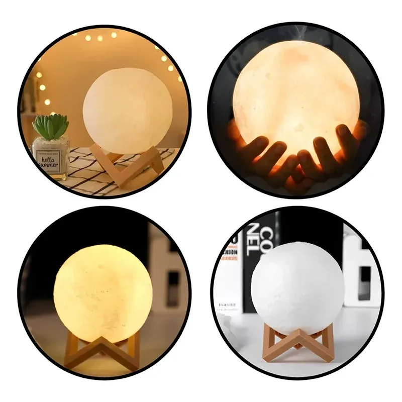 Veilleuse Lune LED, sérénité