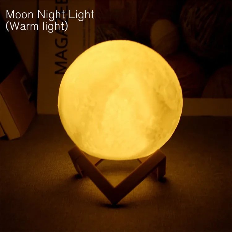 Lampe de livre LED Lune et Galaxie, veilleuse décorative pour enfants 9