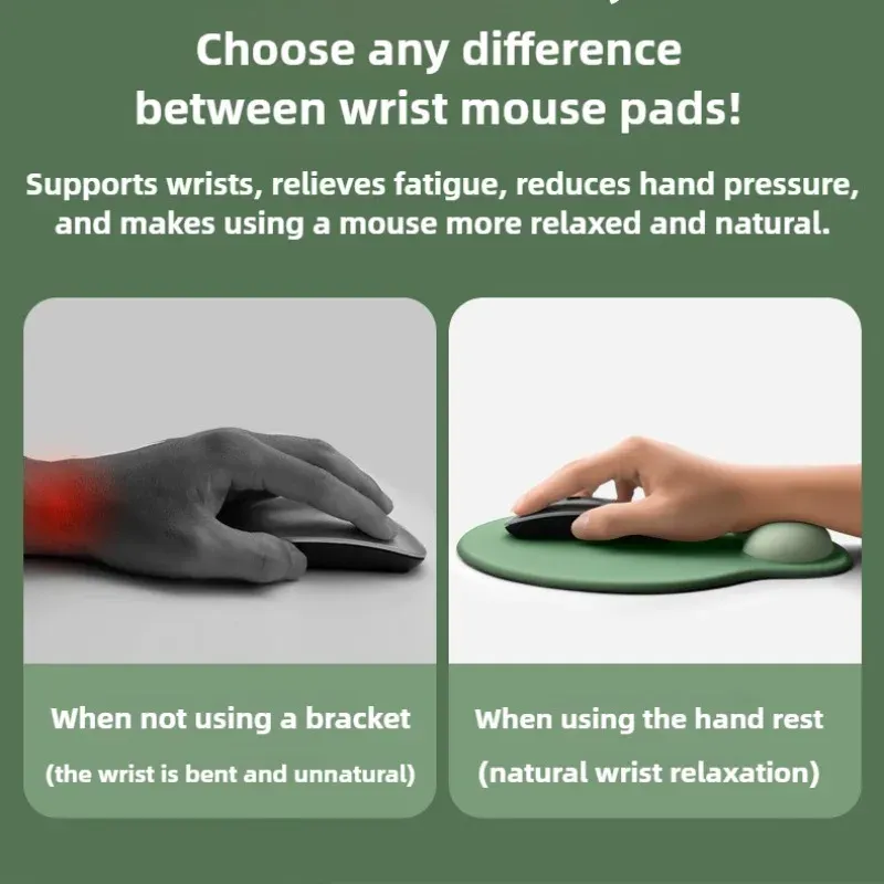 Tapis de souris ergonomique avec repose-poignet confortable, antidérapant et doux 4