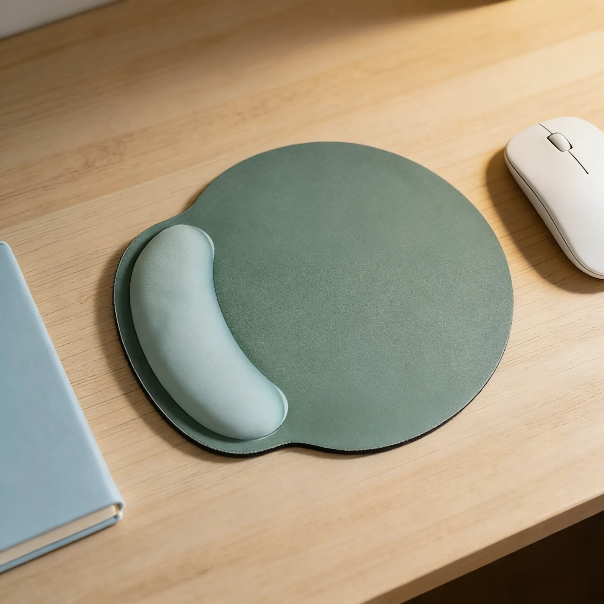 Tapis de souris ergonomique avec repose-poignet confortable, antidérapant et doux 8
