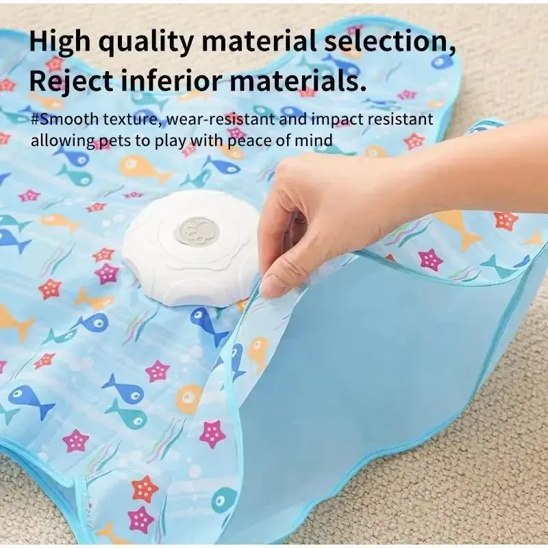Jouet interactif pour chat : souris couineuse cachée activée par le mouvement, avec plumes mobiles pour chaton 5