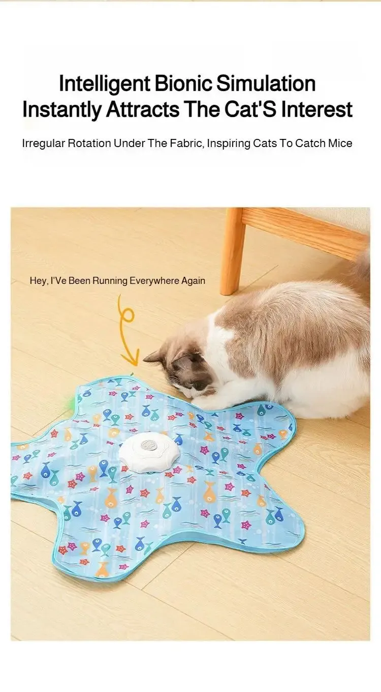 Chat jouant avec le jouet interactif
