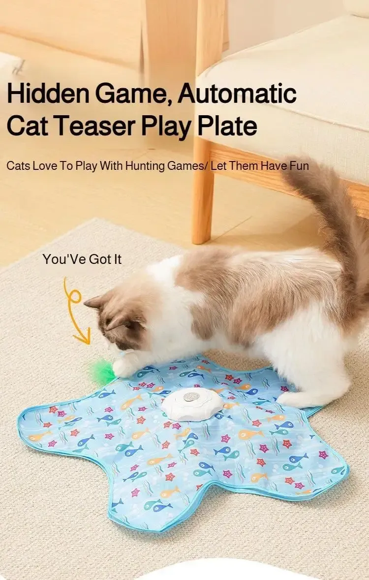 Jouet interactif pour chat en situation de jeu