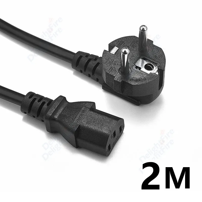 Câble d'alimentation UE, IEC C13, 1,2 m, 1,5 m, 2 m, 3 m, pour ordinateur, téléviseur LG, écran et ordinateur portable 12