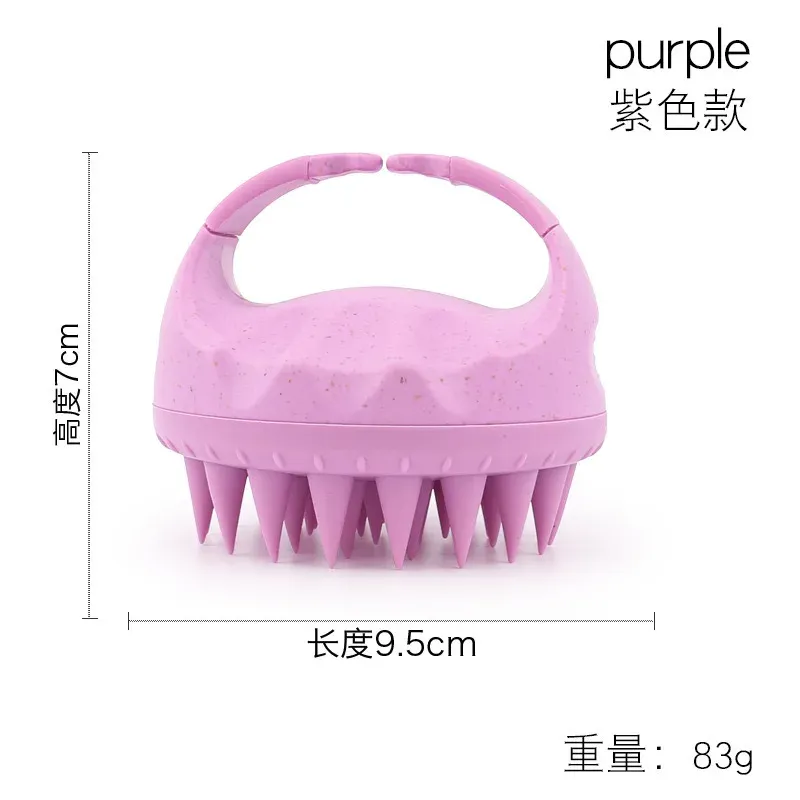 Brosse de massage du cuir chevelu en silicone, nettoyage et soin du cuir chevelu, utilisable à sec ou humide, unisexe, anti-pellicules 10