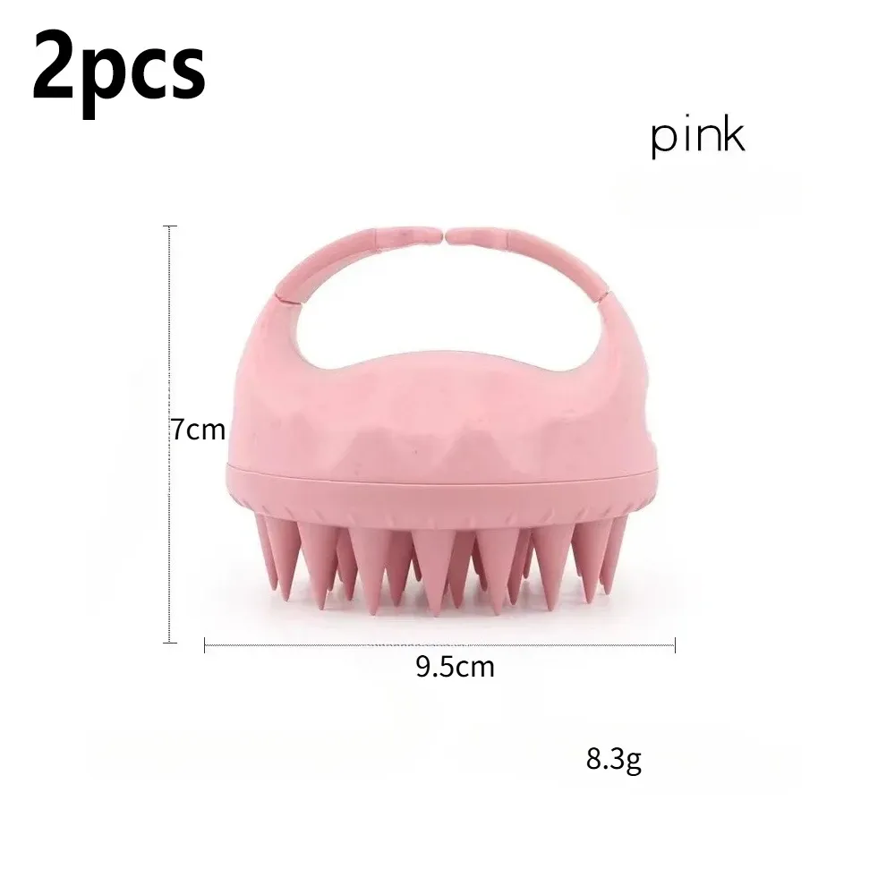 Brosse de massage du cuir chevelu en silicone, nettoyage et soin du cuir chevelu, utilisable à sec ou humide, unisexe, anti-pellicules 12