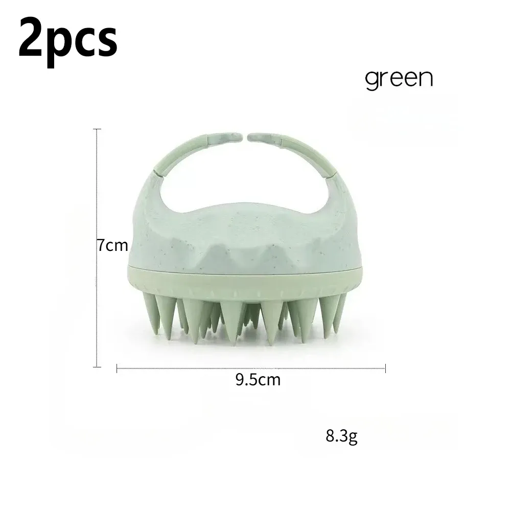 Brosse de massage du cuir chevelu en silicone, nettoyage et soin du cuir chevelu, utilisable à sec ou humide, unisexe, anti-pellicules 18