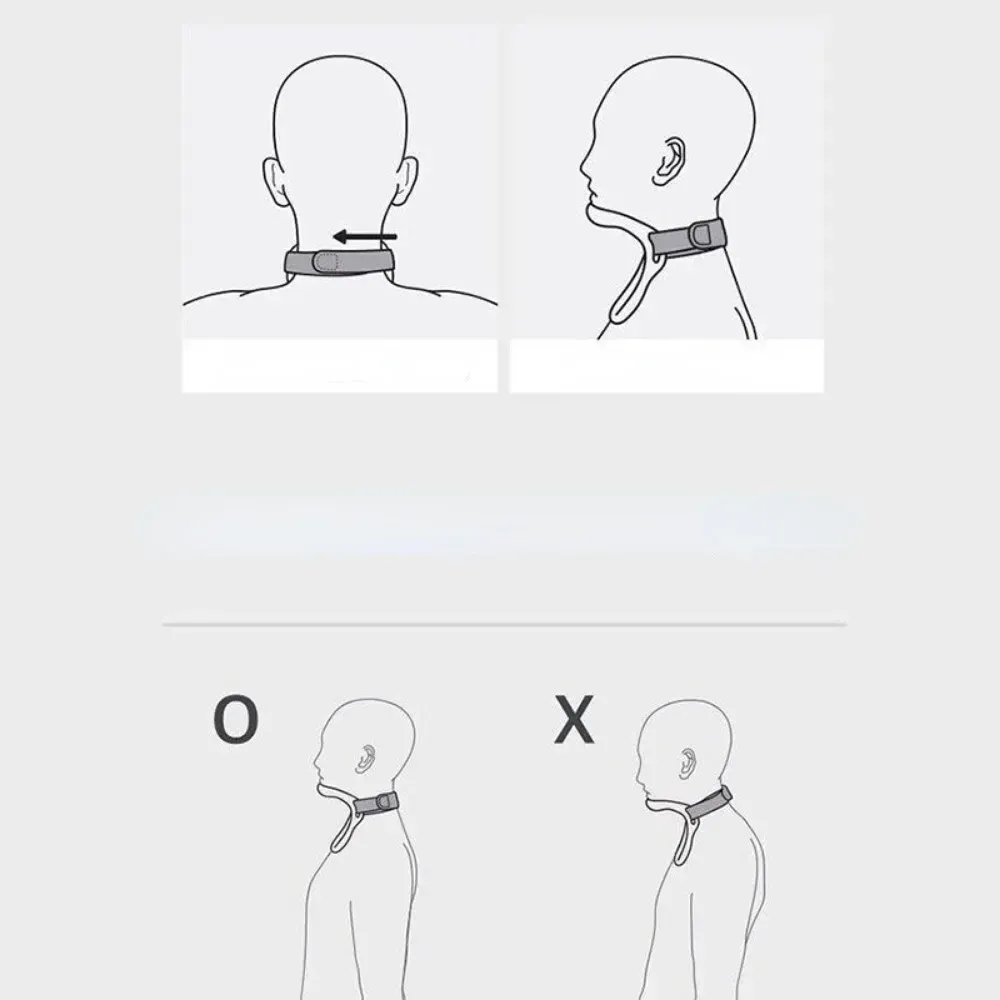 Correcteur de posture cervical, détail de finition