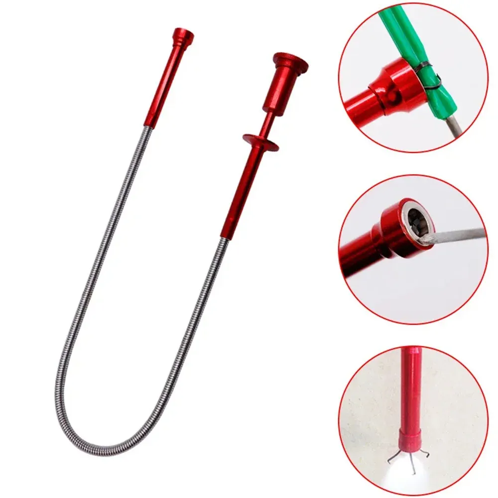 Griffe de ramassage magnétique télescopique à 4 griffes avec lumière LED (sans batterie) 4