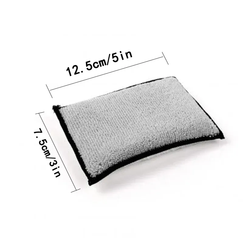 Éponge à récurer en microfibre pour détailing automobile