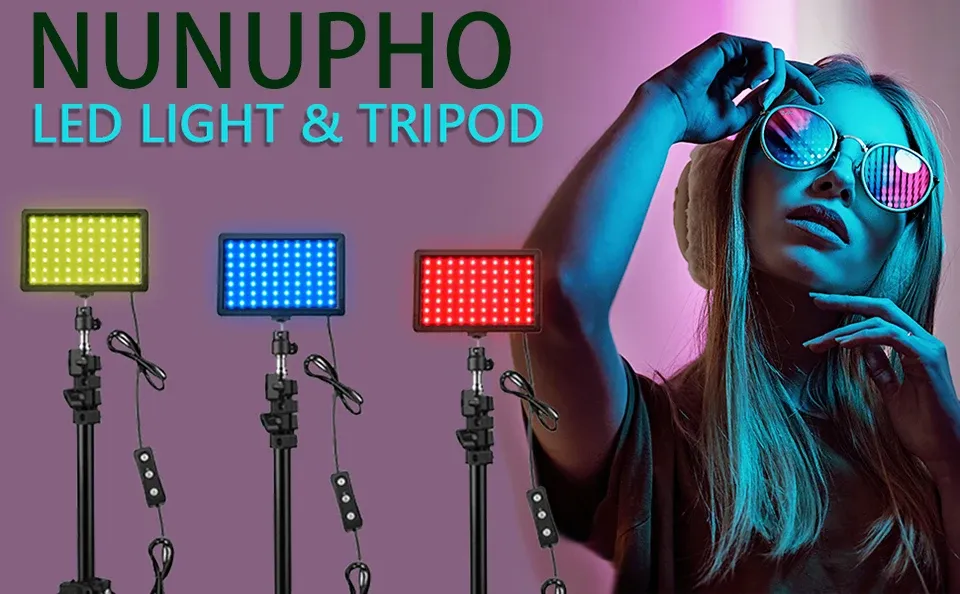Kit d'éclairage LED portable avec trépied réglable