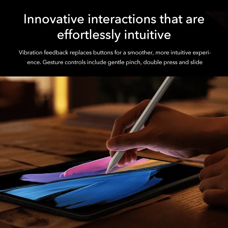 Stylet Xiaomi Focus Pen Pro, version mondiale d'origine, pour tablettes Xiaomi Pad 7/7 Pro/8/8 Pro, 17,5 g, coloris doré, avec retour haptique. 6