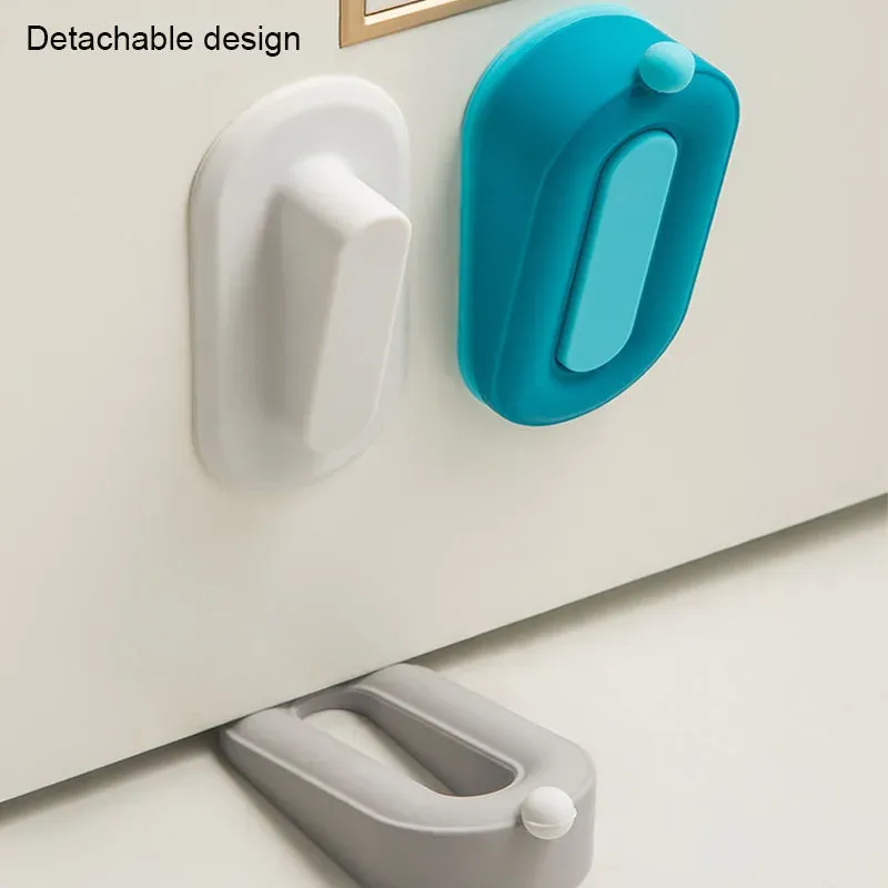 Butée de porte en silicone autoadhésive, anti-choc et silencieuse, pour maison et bureau 3