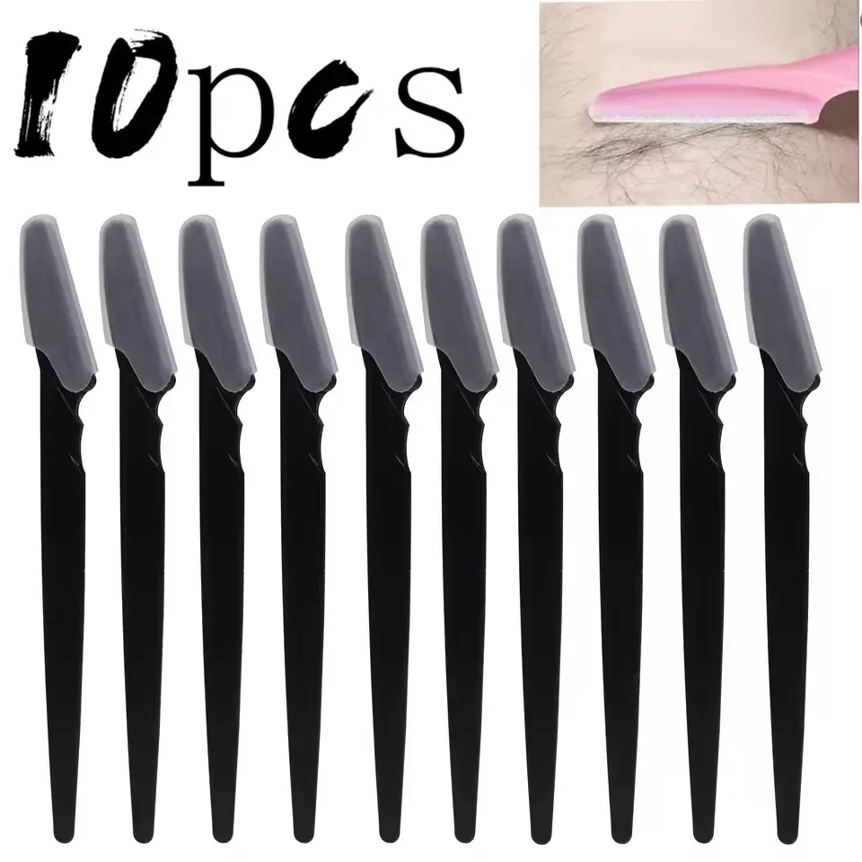 Tondeuse à sourcils, outil de beauté pour le maquillage, rasoir à sourcils sécuritaire, rasoir pour l'épilation du visage et du corps, lames de rasoir pour femmes, couteau à façonner les sourcils 10