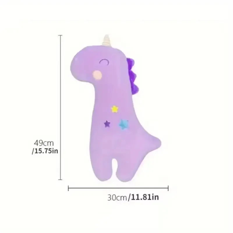 Coussinets de ceinture de sécurité en peluche pour voiture, motifs dinosaure et licorne, taille universelle 6