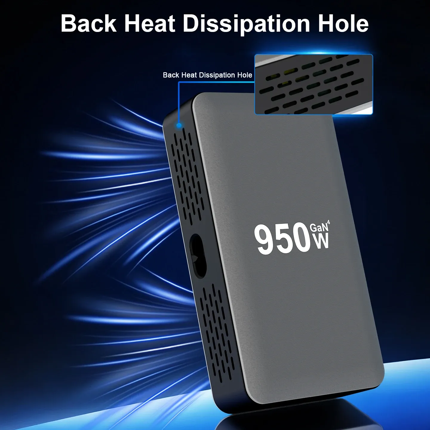 Chargeur USB-C GaN 950 W, 100 W PD 3.0 PPS QC 3.0, station de charge rapide multiport pour ordinateur portable, iPhone, Samsung, MacBook Pro et tablette 5