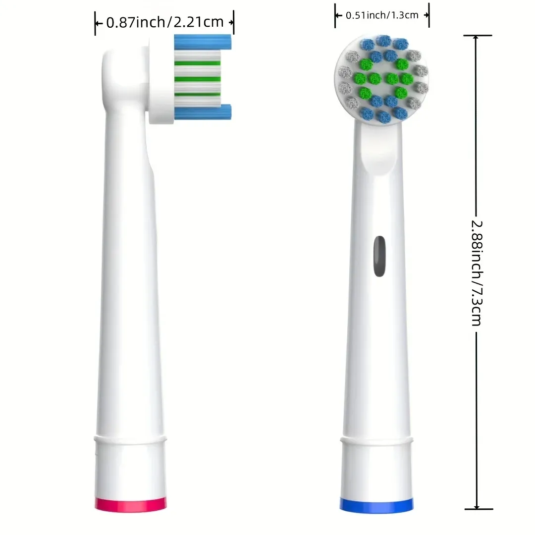 Têtes de brosse à dents de rechange compatibles Oral-B et Braun, lot de 4, 12, 16 ou 20 pièces 2