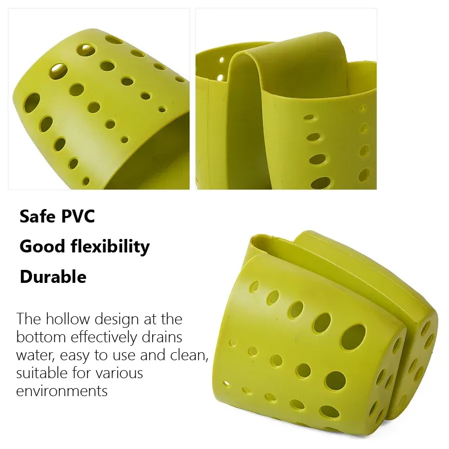 Évier de cuisine double panier organisateur à ustensiles avec porte-éponge et distributeur de savon, égouttoir suspendu 4