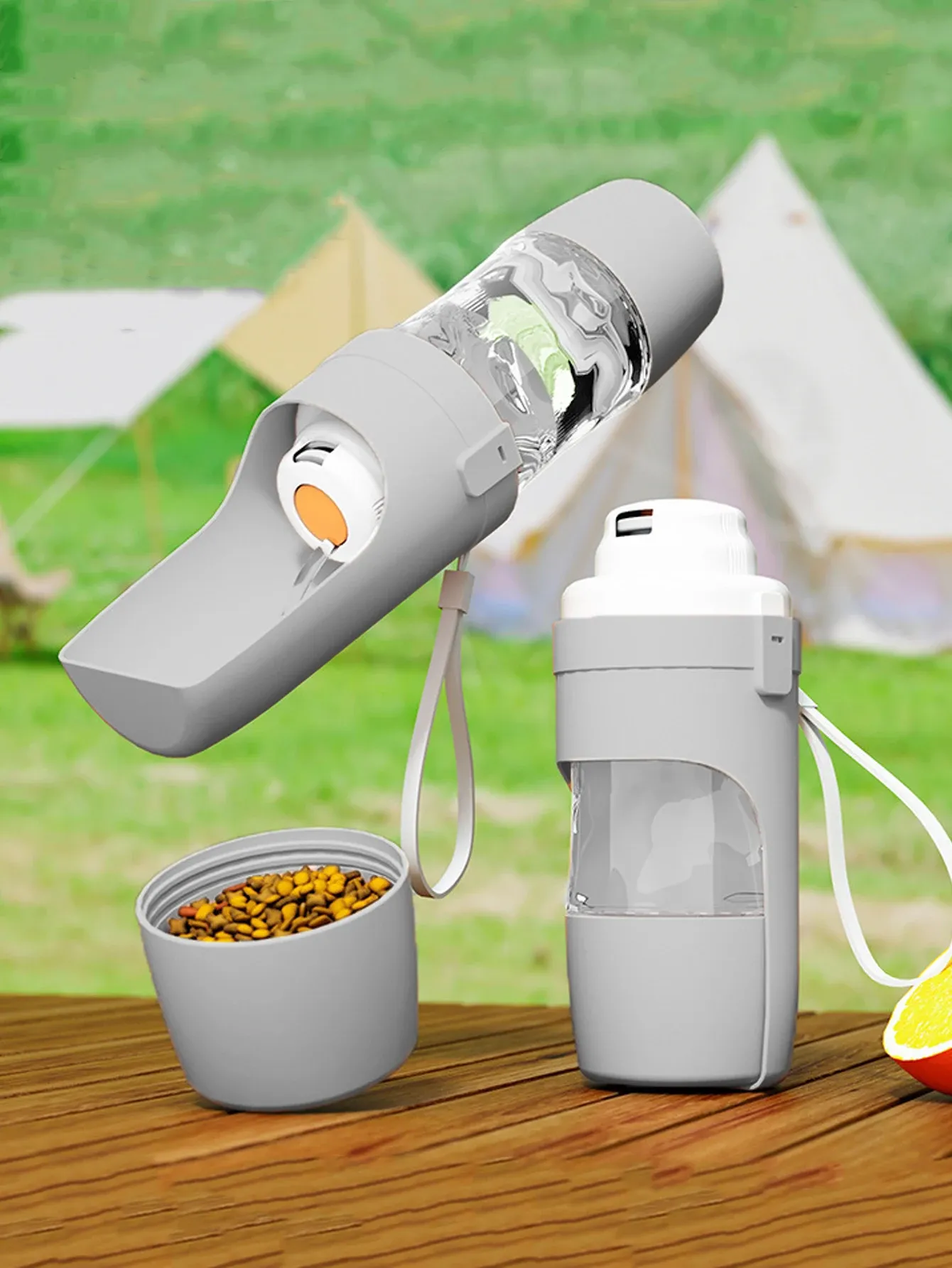 Gourde portable 2 en 1 pour chiens et chats