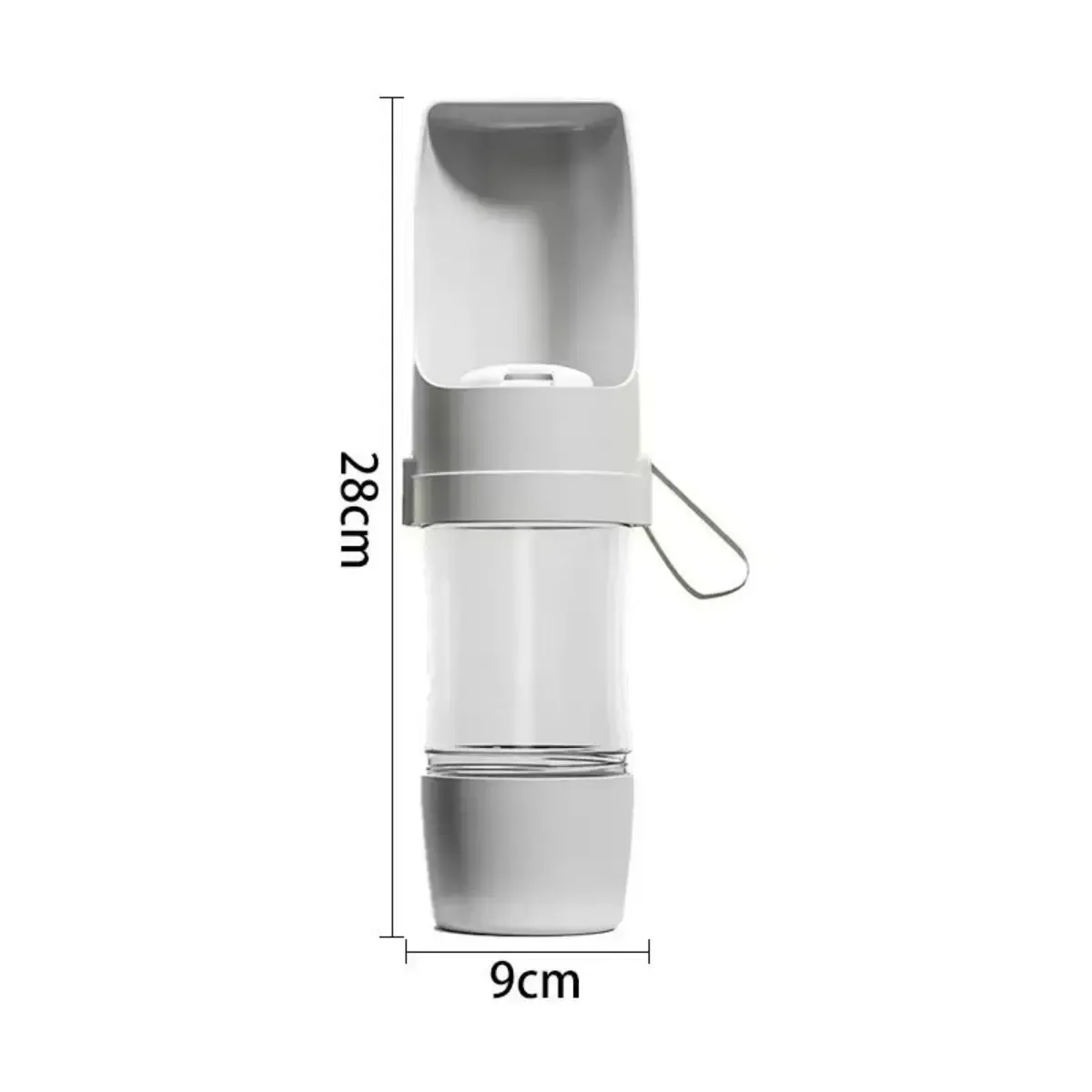 Gamelle portable 2-en-1 pour chiens et chats avec réservoir d'eau et de nourriture, idéale pour les promenades et les voyages 10