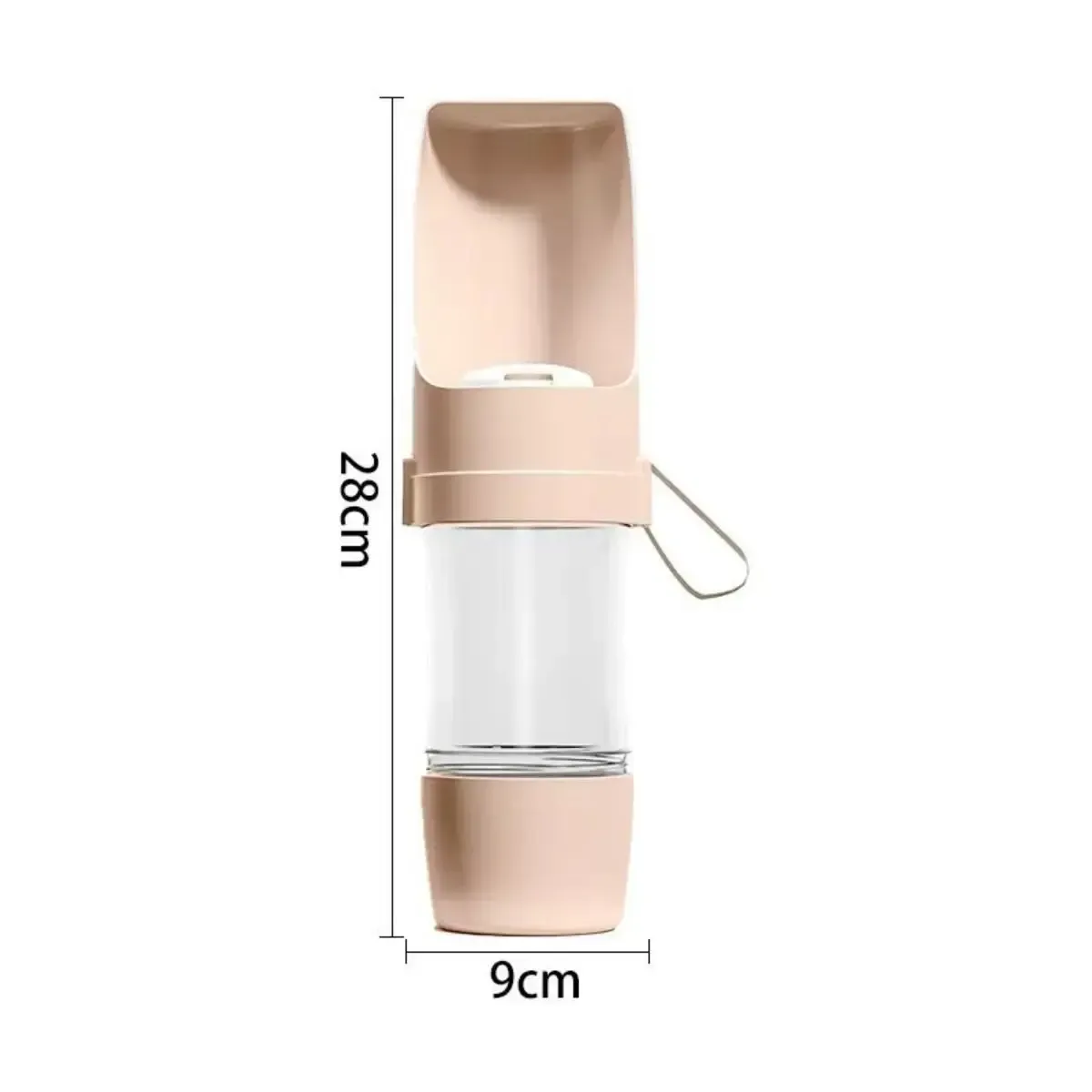 Gamelle portable 2-en-1 pour chiens et chats avec réservoir d'eau et de nourriture, idéale pour les promenades et les voyages 8