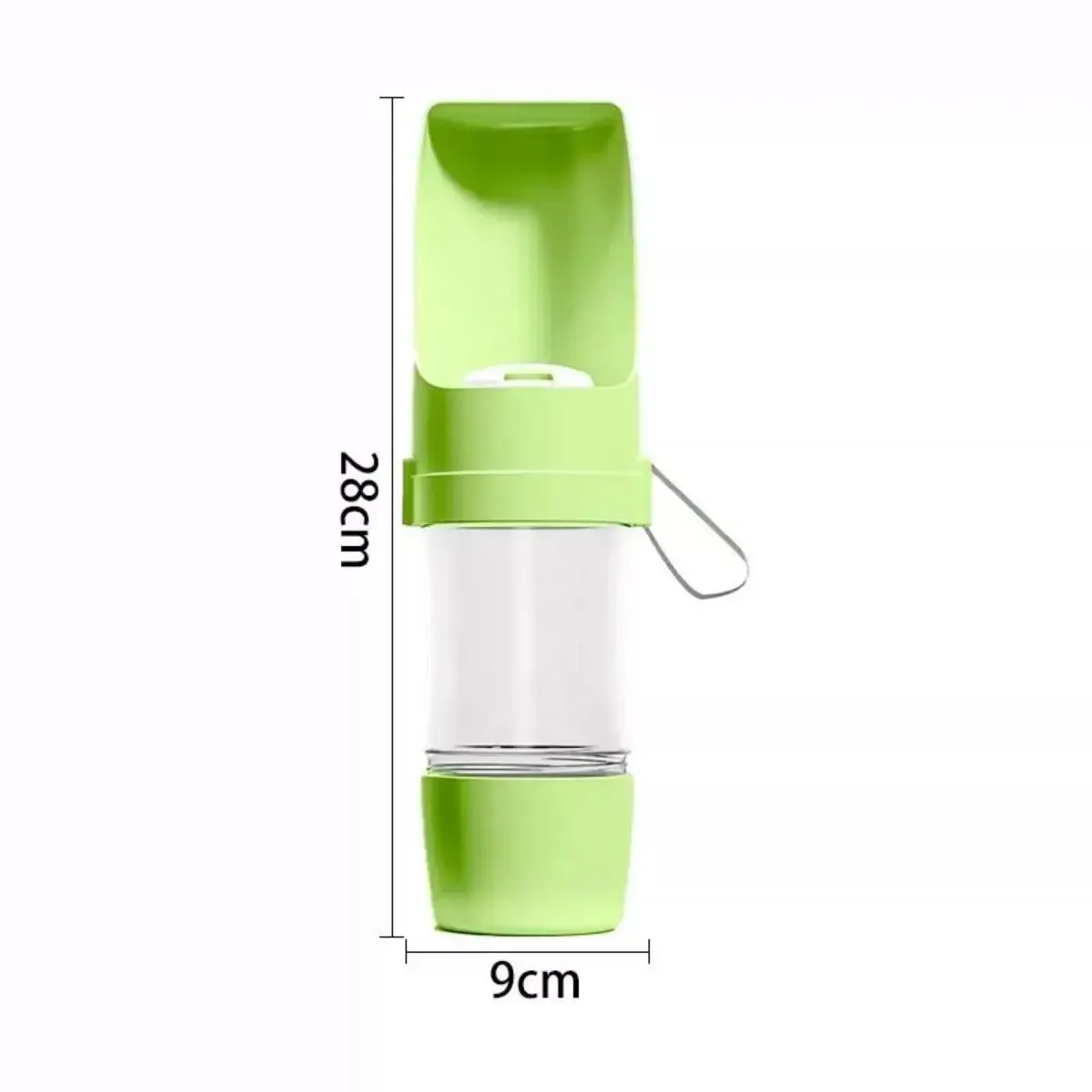 Gamelle portable 2-en-1 pour chiens et chats avec réservoir d'eau et de nourriture, idéale pour les promenades et les voyages 9