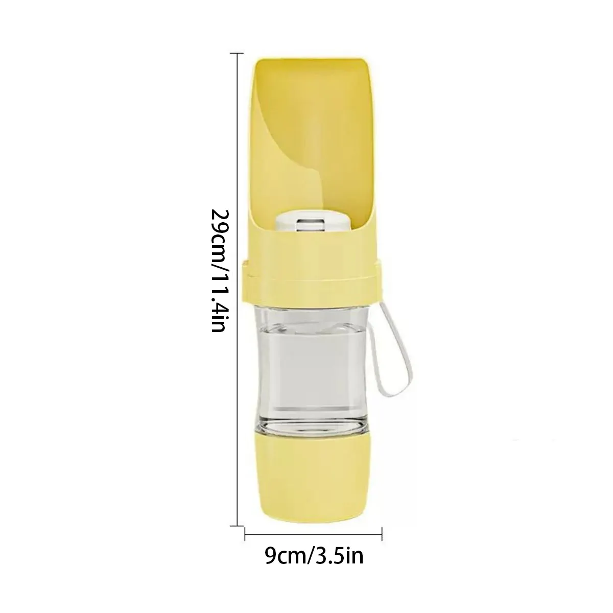 Gamelle portable 2-en-1 pour chiens et chats avec réservoir d'eau et de nourriture, idéale pour les promenades et les voyages 7