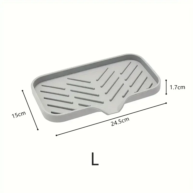 Éponge en silicone pour évier de cuisine, tampon de vidange pour évier, seau en polymères de séchage des éclaboussures, rangement supérieur 7