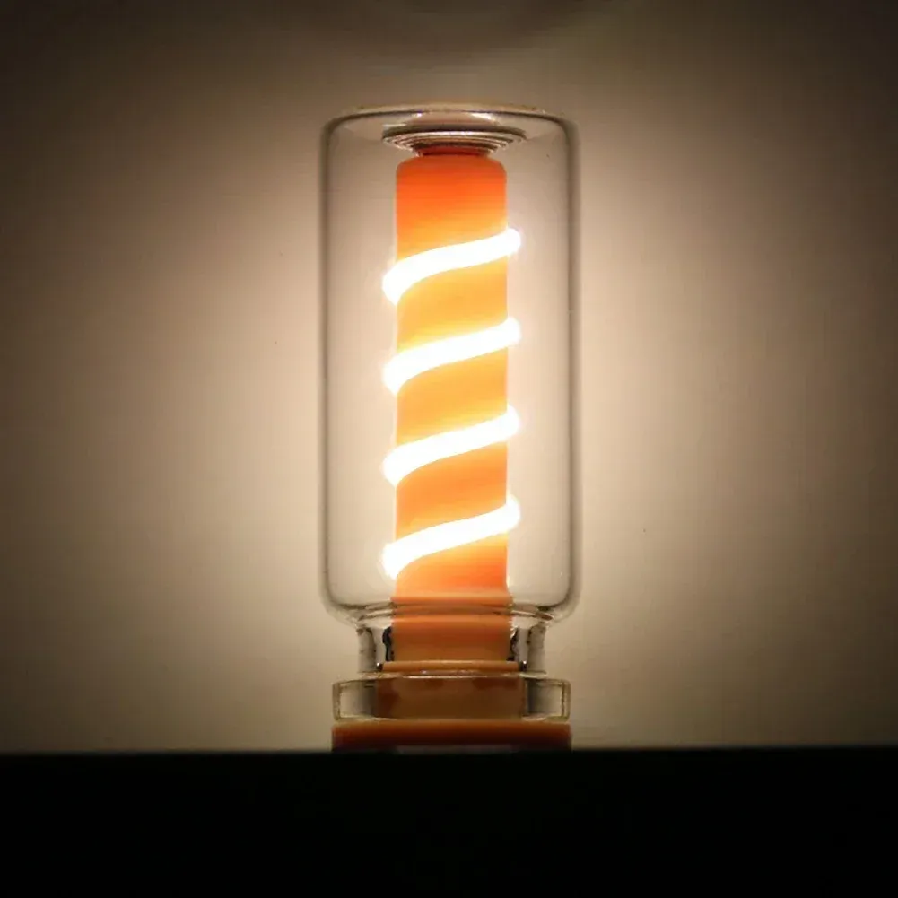 Ampoule LED rétro à filament spirale, USB 5 V, variable tactile, 1 W, veilleuse décorative pour voiture et camping 13
