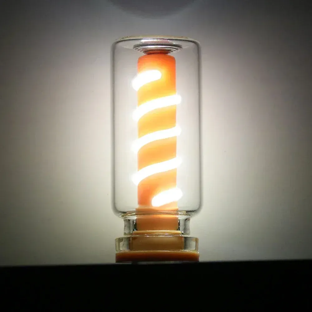 Ampoule LED rétro à filament spirale, USB 5 V, variable tactile, 1 W, veilleuse décorative pour voiture et camping 16
