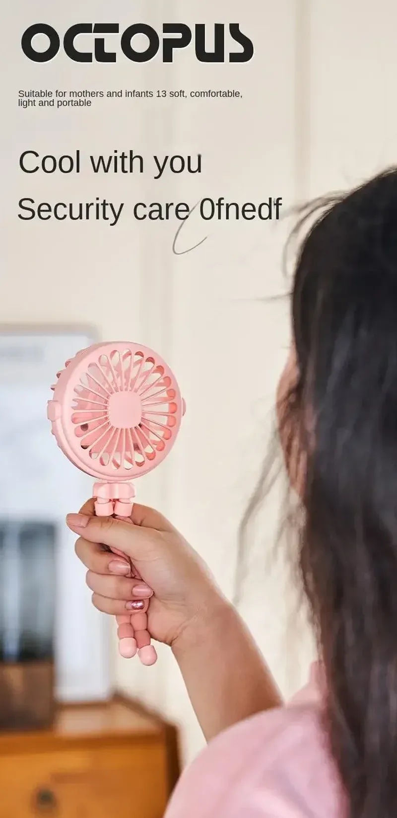 Ventilateur portable sur trépied au design épuré