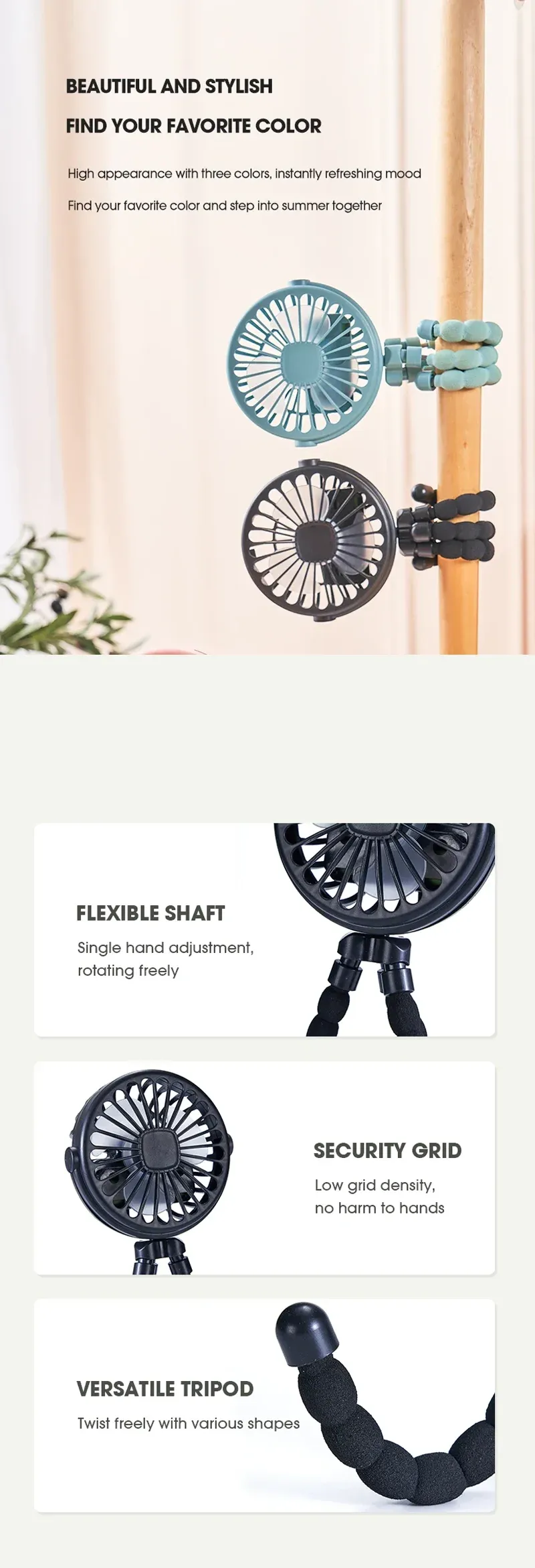 Ventilateur de poche prêt à l'emploi