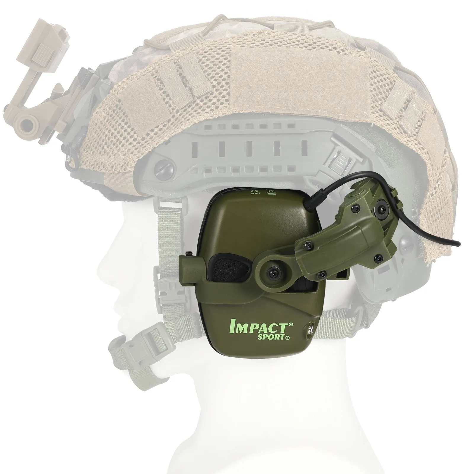 Casque de tir électronique à réduction de bruit et protection auditive, modèle 514 Up