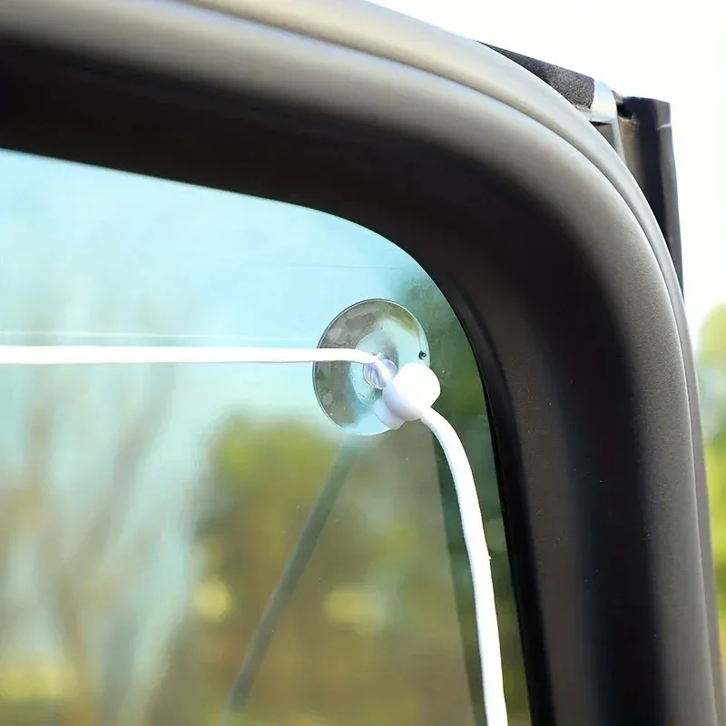 Pare-soleil universels pour voiture, 1 pièce, rideau de fenêtre latérale arrière à motif ours de dessin animé mignon, protection contre le soleil 3