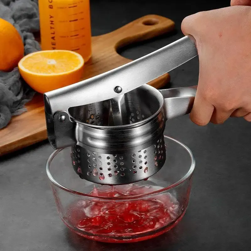 Presse-pommes manuel en acier inoxydable pour la cuisine 4