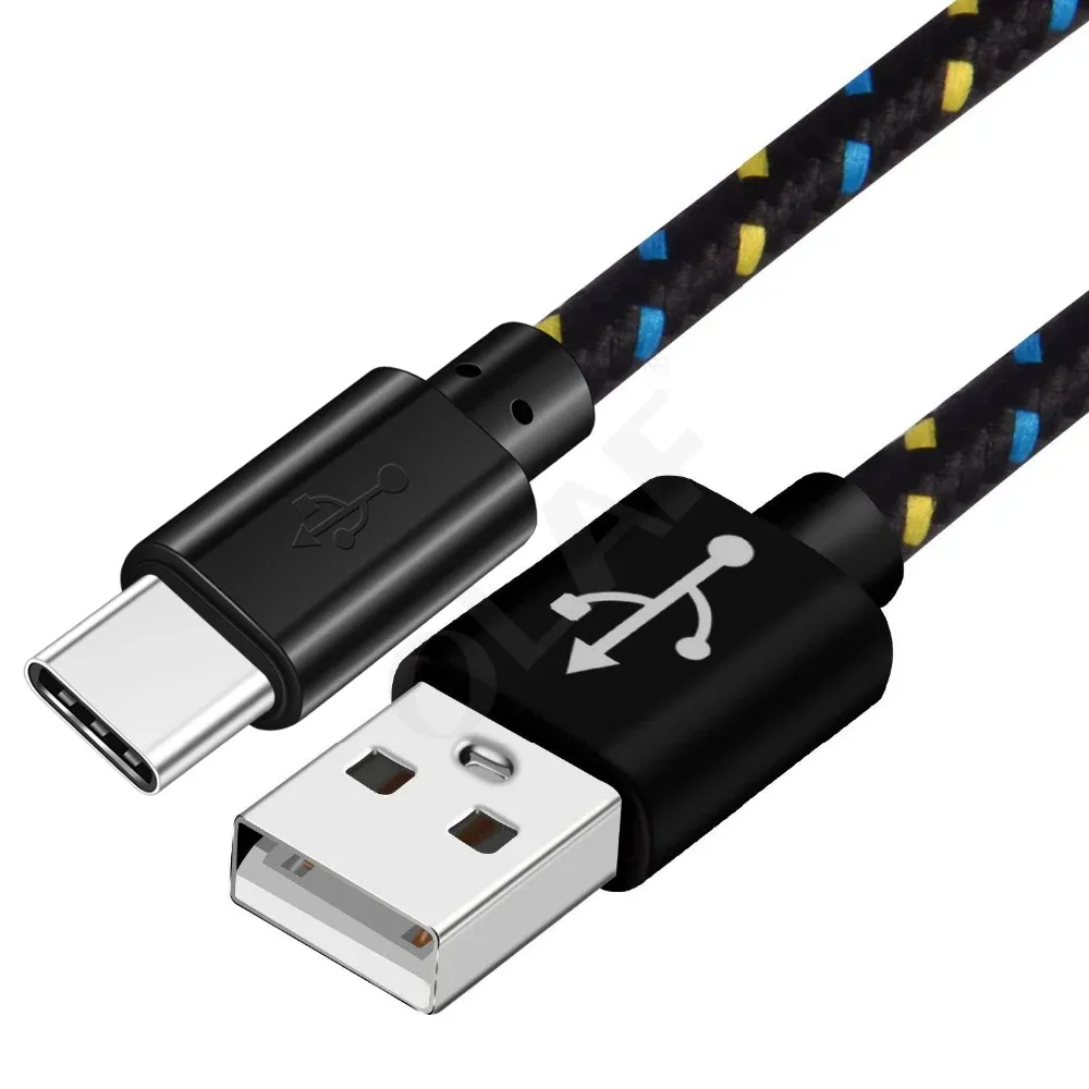 Câble USB Type-C en nylon tressé OLAF, design et finition