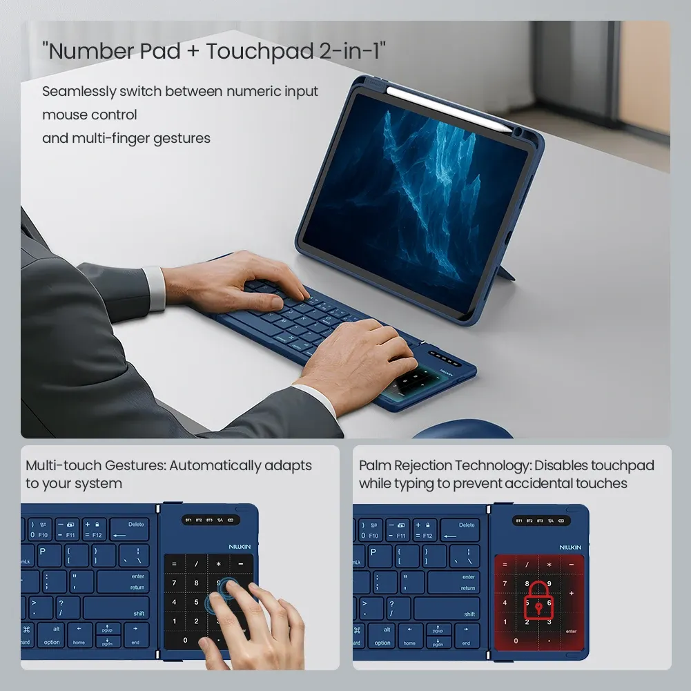 Clavier NILLKIN Cube connecté à une tablette