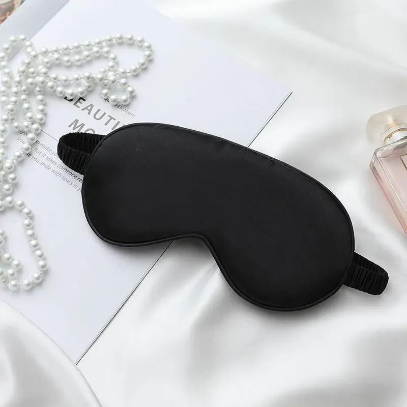 Masque de sommeil en soie double face, occultant et respirant, idéal pour le voyage 12