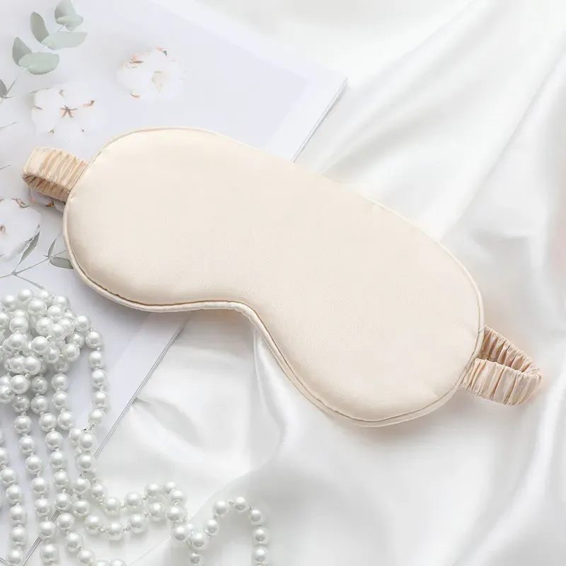 Masque de sommeil en soie double face, occultant et respirant, idéal pour le voyage 7