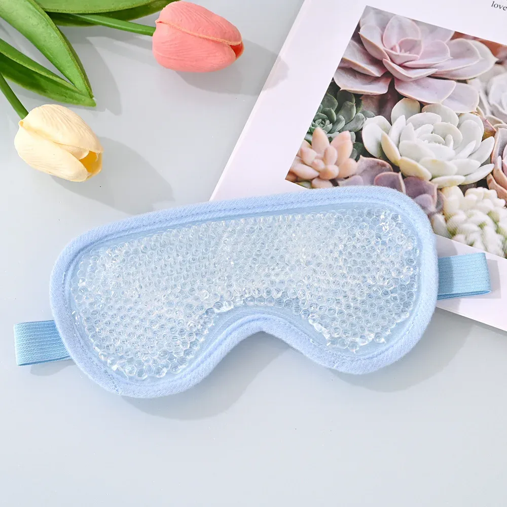 Masque pour les yeux chaud et froid, apaisant et relaxant 4