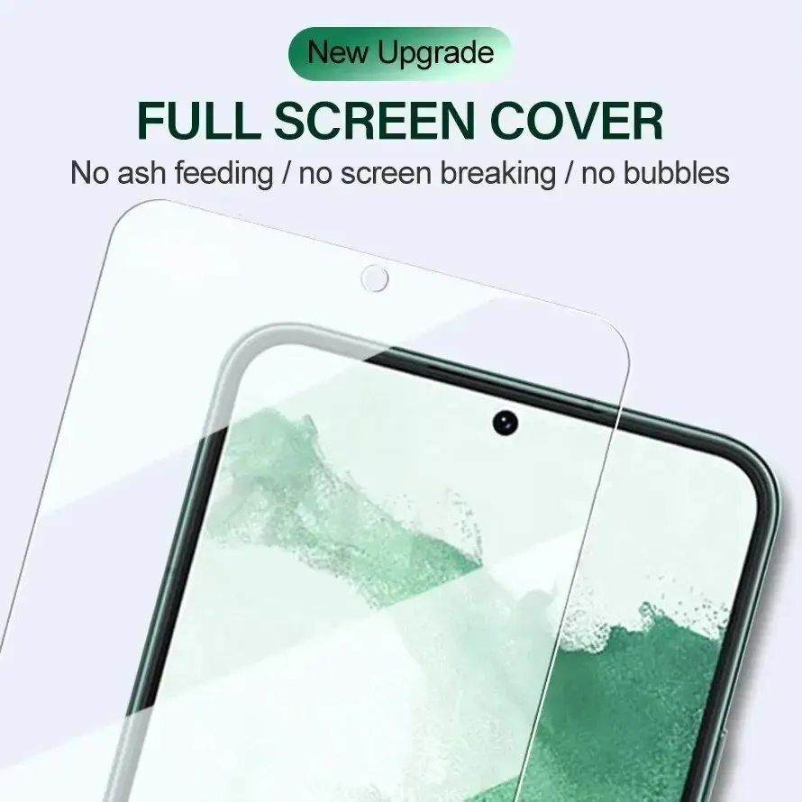Lot de 2 protecteurs d'écran en verre trempé compatibles avec le déverrouillage par empreinte digitale pour Samsung Galaxy S24 Ultra, S23, S22, S21 Plus et S20 FE 4