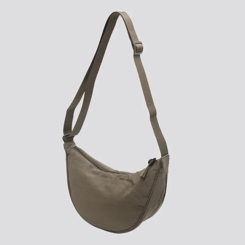 Sac à bandoulière Hobo en nylon décontracté pour femme, forme demi-lune 9